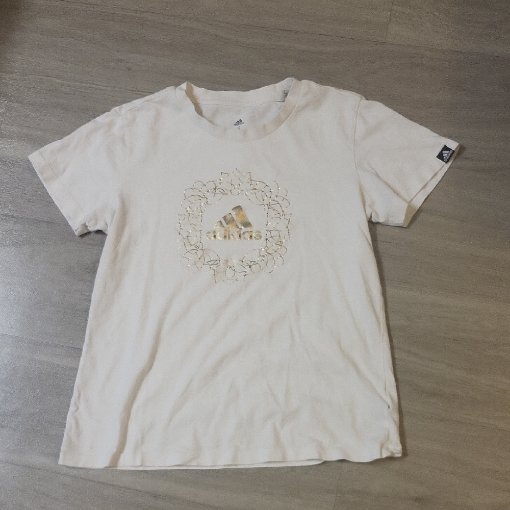 Adidas T-Shirt with Gold Logo